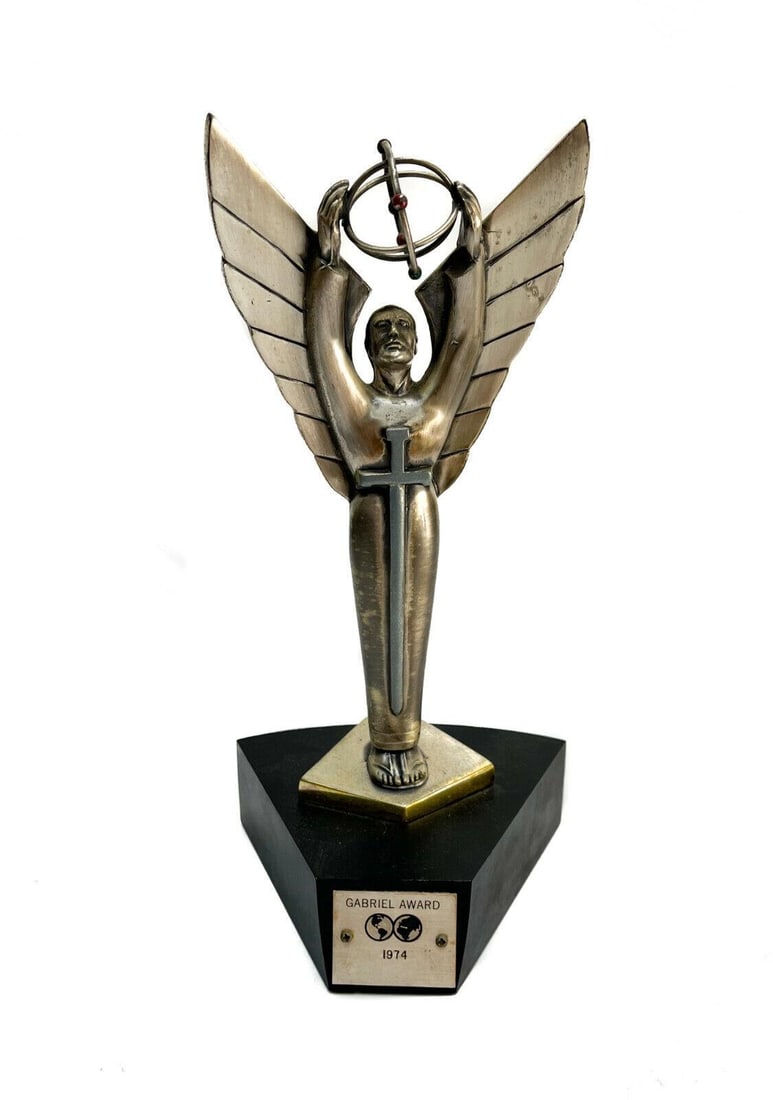 Gabriel Award Statue, 1974, Award for Catholic Broadcasting (1 of 7)
