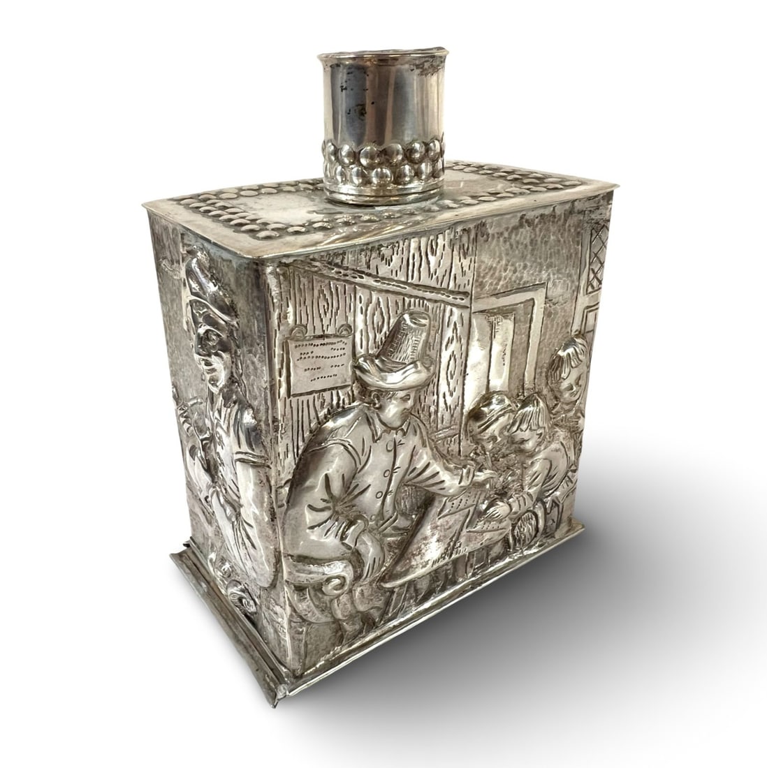 Cornelius Rietvelt Schoonhoven Dutch Silver Tea Caddy c1890 (1 of 11)