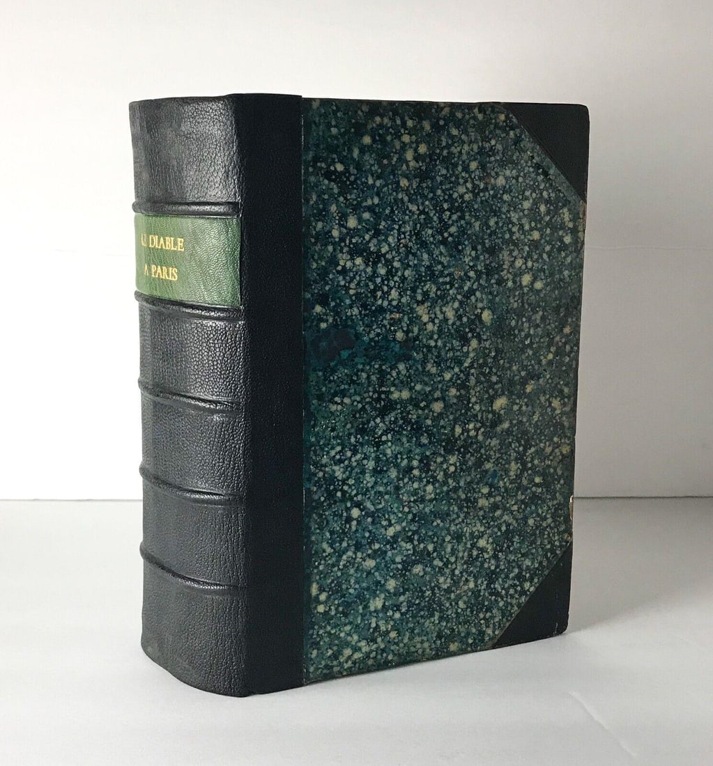 Gavarni Le Diable a Paris 1st Ed Two volumes in one Published Paris Hetzel 1845- (1 of 10)
