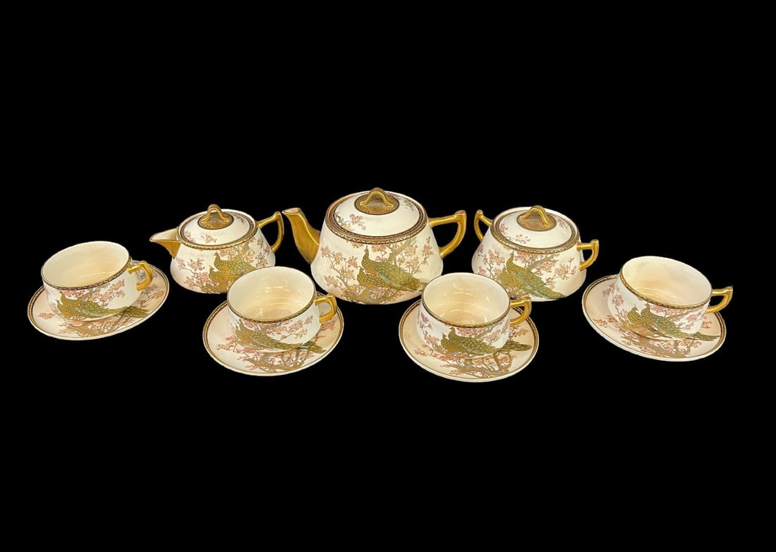 Japanese Senzan Satsuma Hand Painted Tea Service (1 of 20)