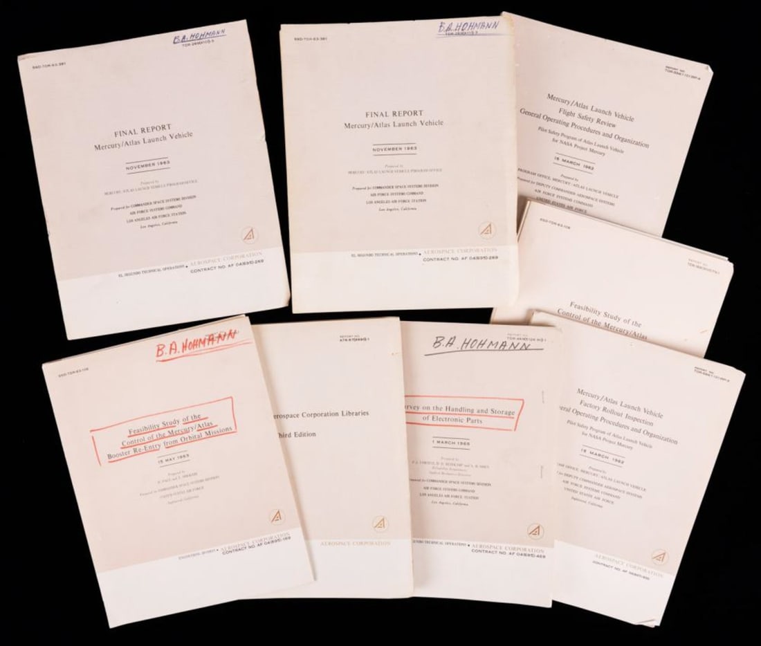 Aerospace Corporation Eight Publications Bernard Hohmann Personal Collection (1 of 1)