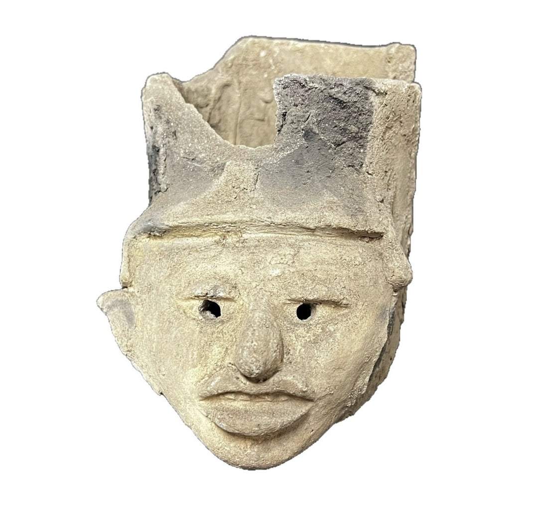 Pre-Columbian Pottery VERACRUZ Head fragment (1 of 6)