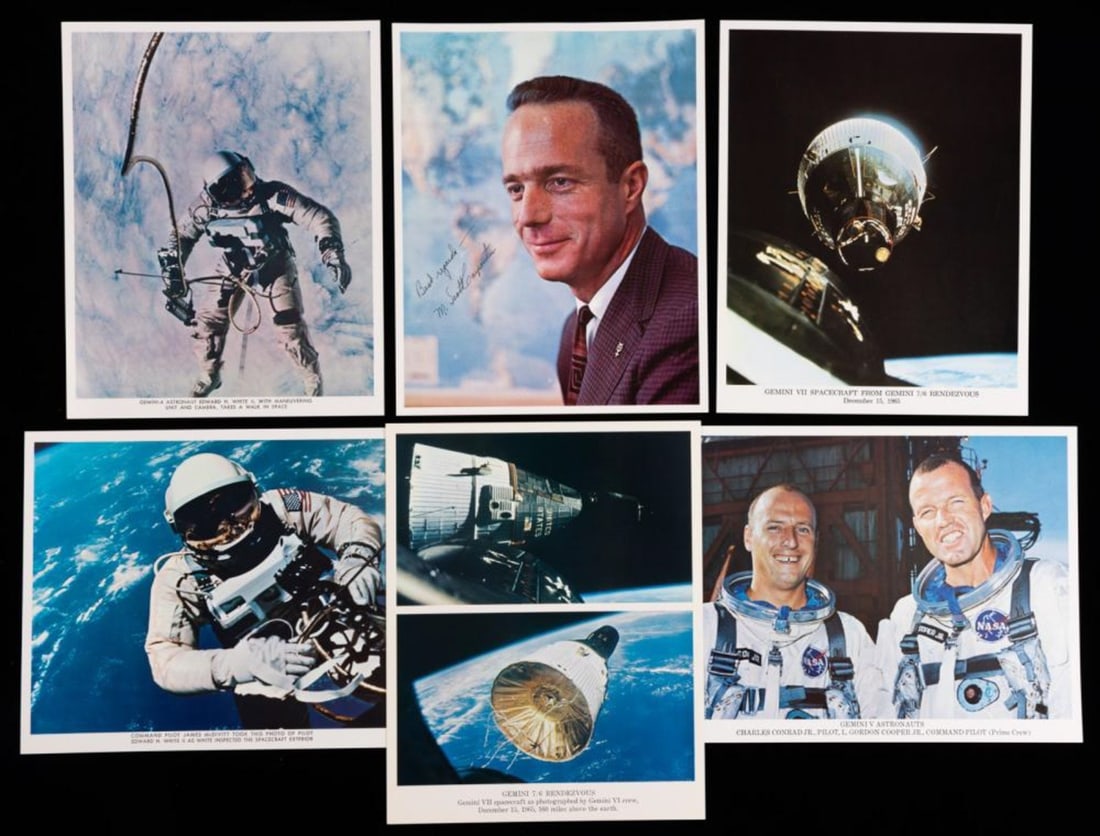 28pc Litho Prints Various Gemini Missions Bernard Hohmann Collection (1 of 1)