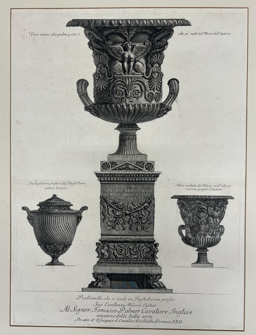 Giovanni Battista Piranesi Italian 1720-1778 Etching Vasi Candelabri (1 of 14)