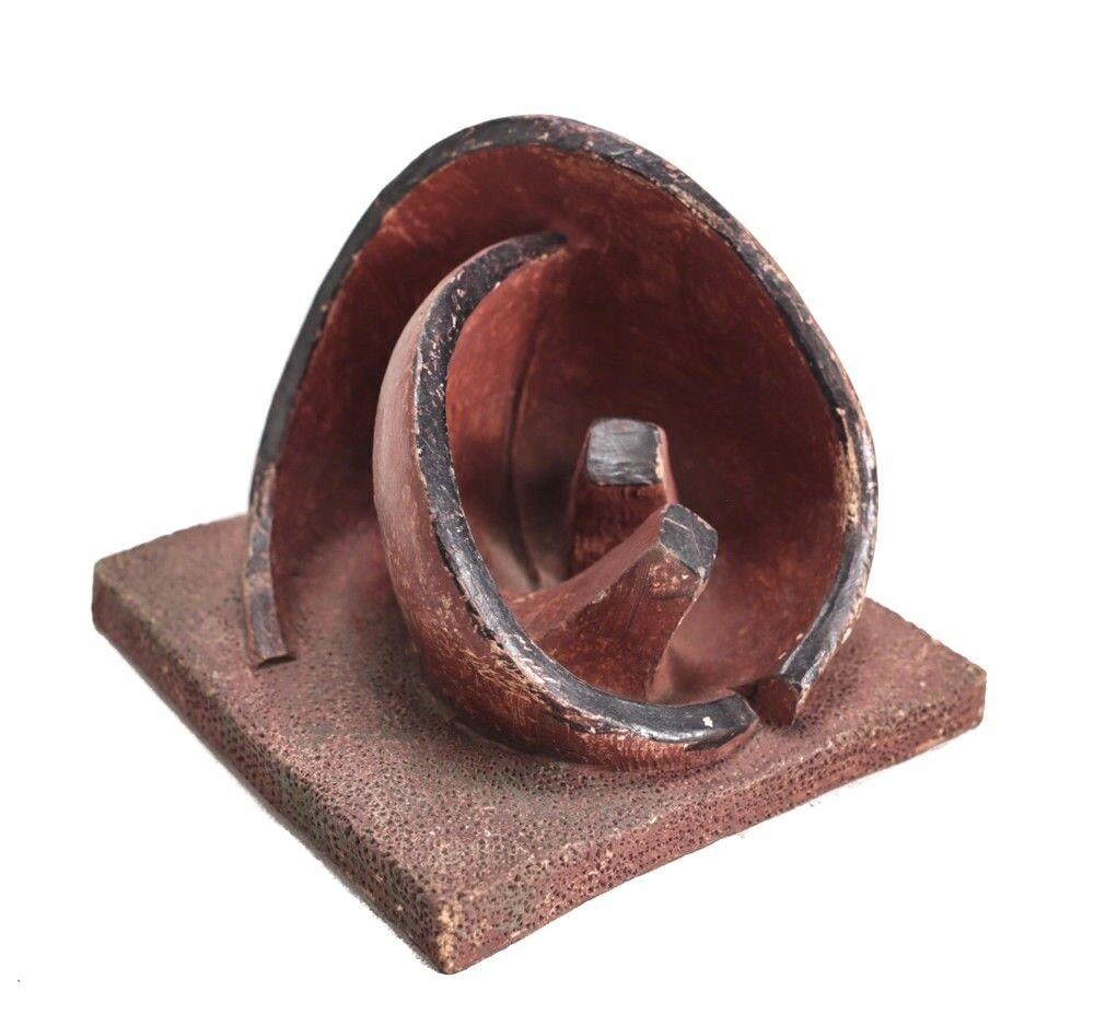 Jane F. Ullman American 1908 - 1991 Ceramic Sculpture "Terrestrial Swell", 1983 (1 of 5)