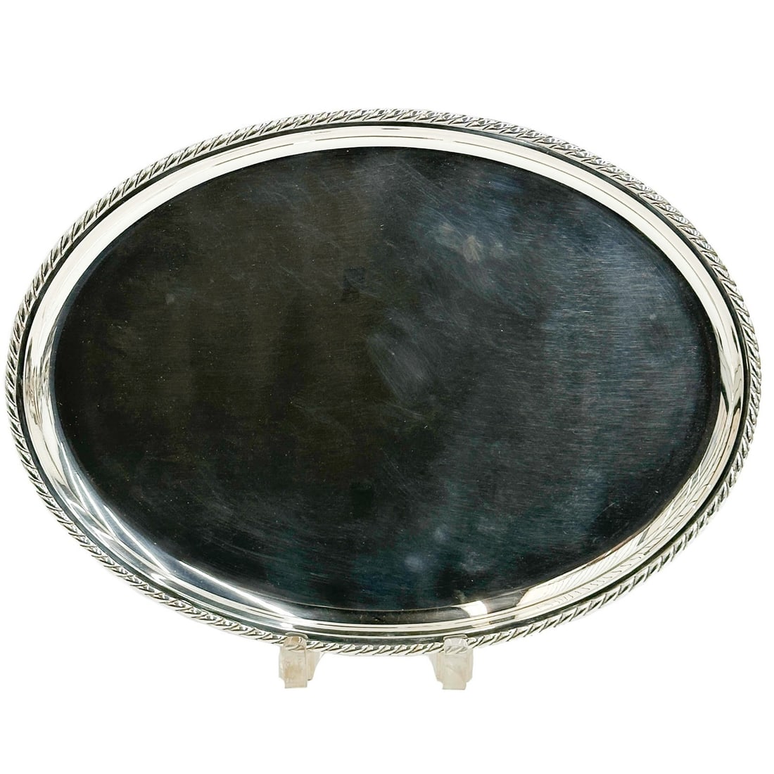 Buccellati Italy Prestigio Mario 15.25in Sterling Silver Tray Platter with Box (1 of 11)