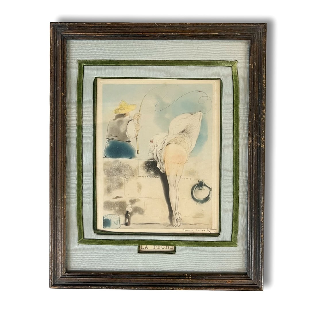 Louis Icart Etching and aquatint La Peche 1926 (1 of 7)