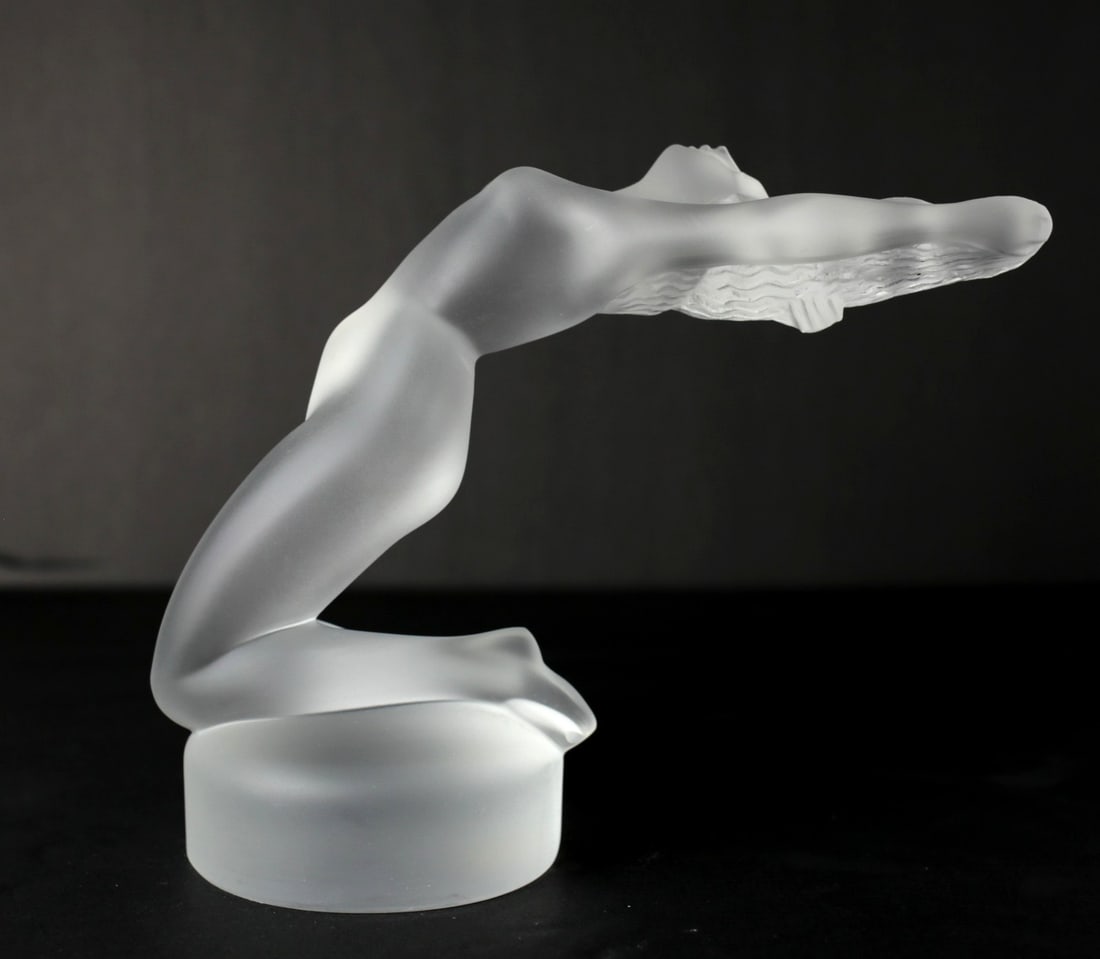 Lalique Art Glass Nude Figural Sculpture CHRYSIS (1 of 4)