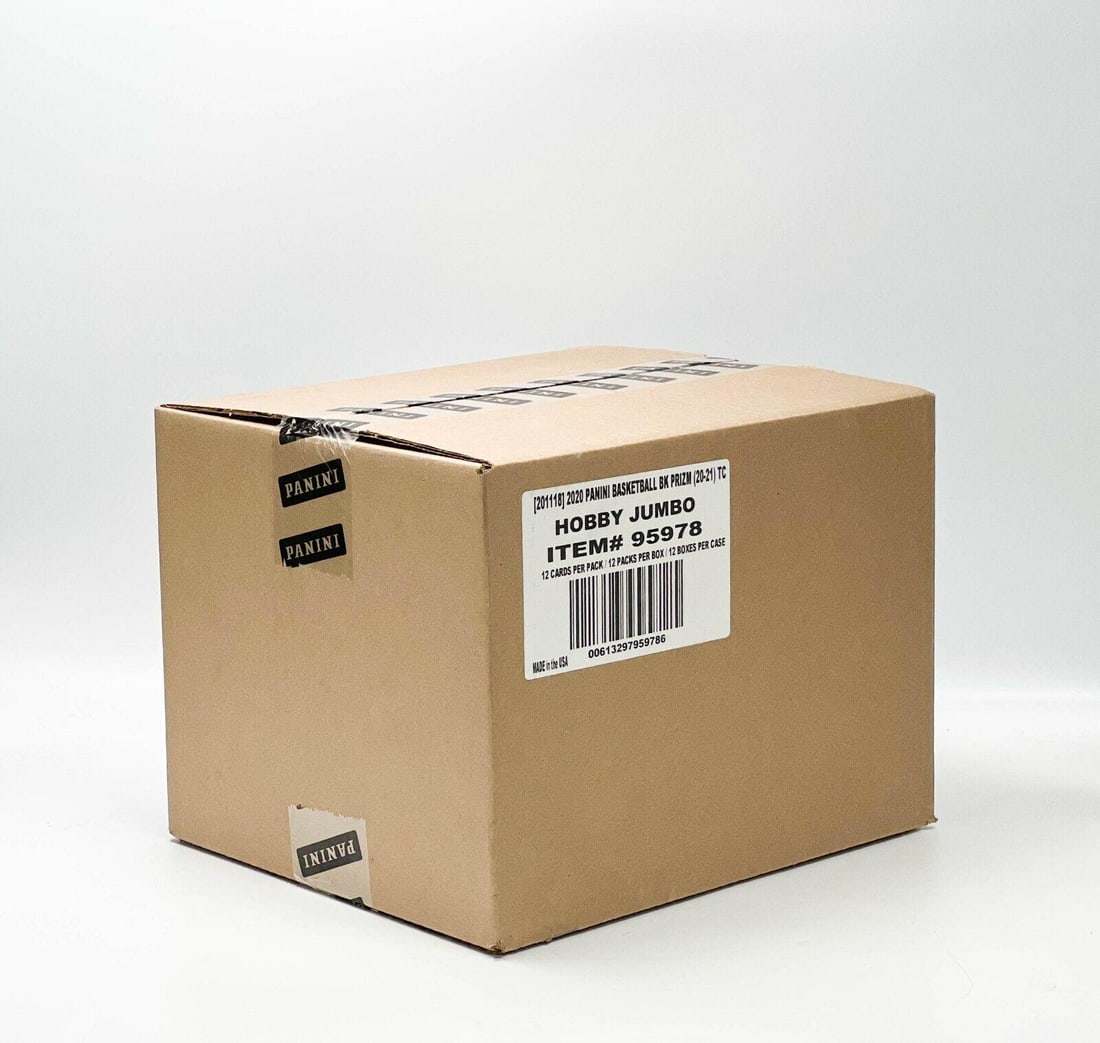 2020-21 Panini NBA Basketball Prizm Hobby Jumbo Case Sealed 12 Boxes (1 of 1)