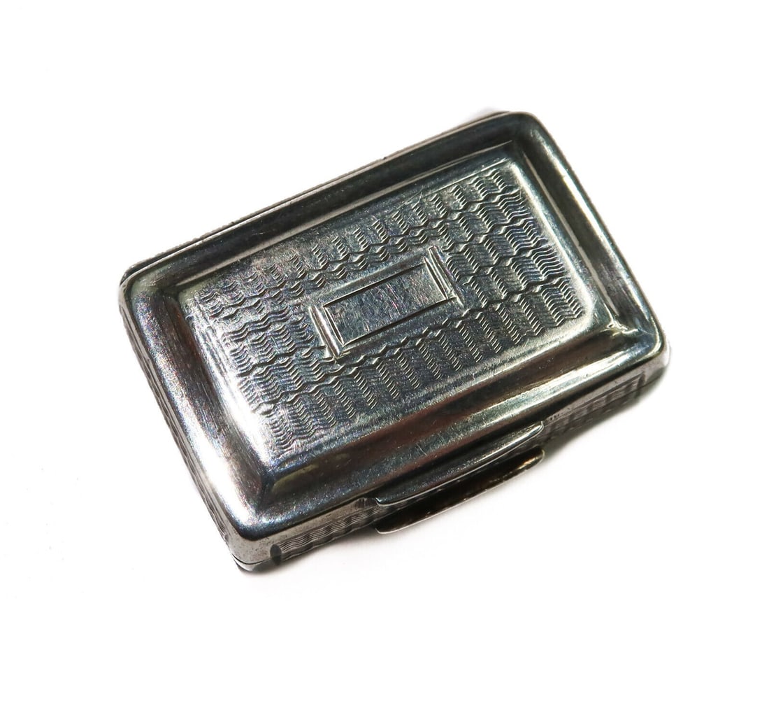 John Bettridge Birmingham English Sterling Silver Vinaigrette Box 1826 (1 of 6)