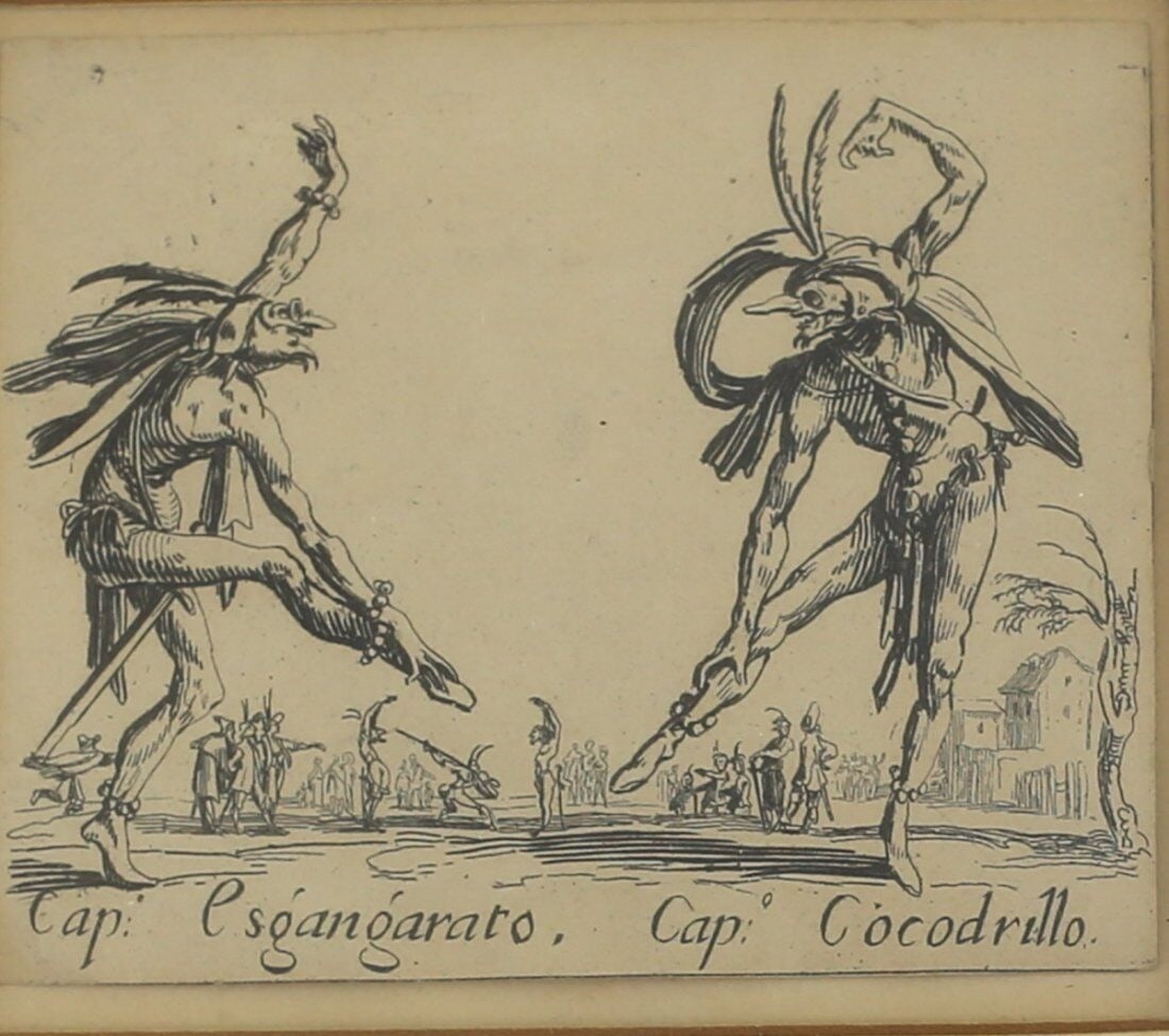 Jacques Callot French 1592-1635 Etching Balli di Sfessani c1622 (1 of 4)