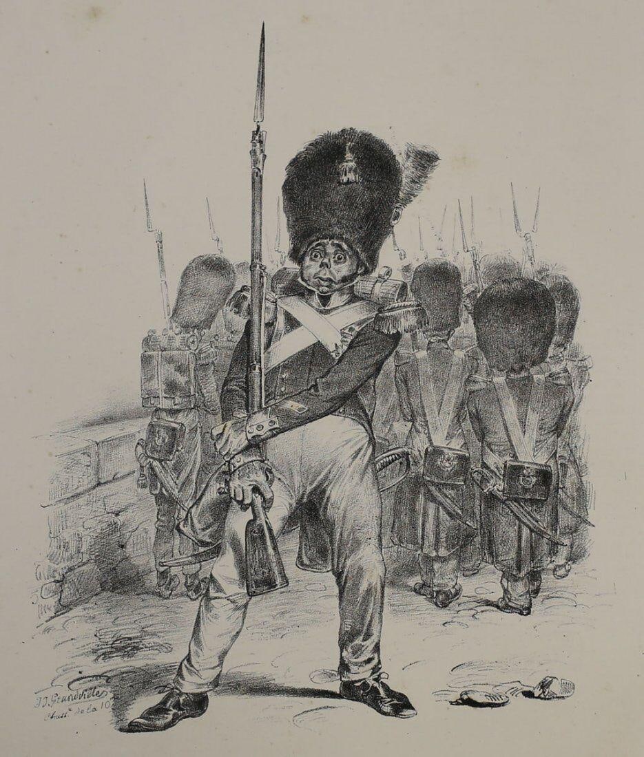 Jean Jacques Grandville (French 1803-1847) Lithograph Plate 109 no.53 (1 of 3)