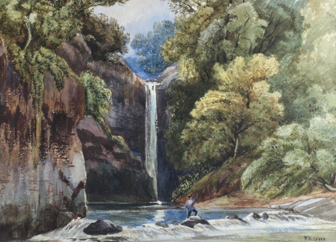 Richard Haley Lever American 1876 - 1958 Watercolor Gouache Painting on Paper (1 of 4)