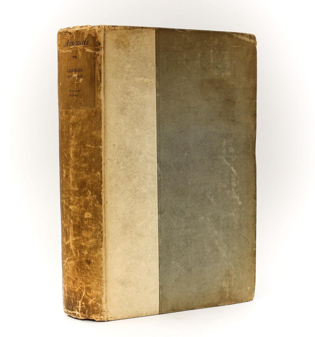 George Moore 'Avowals'. Scribner's & Sons, New York, 1919. 1st Edition, Ltd Ed (1 of 6)