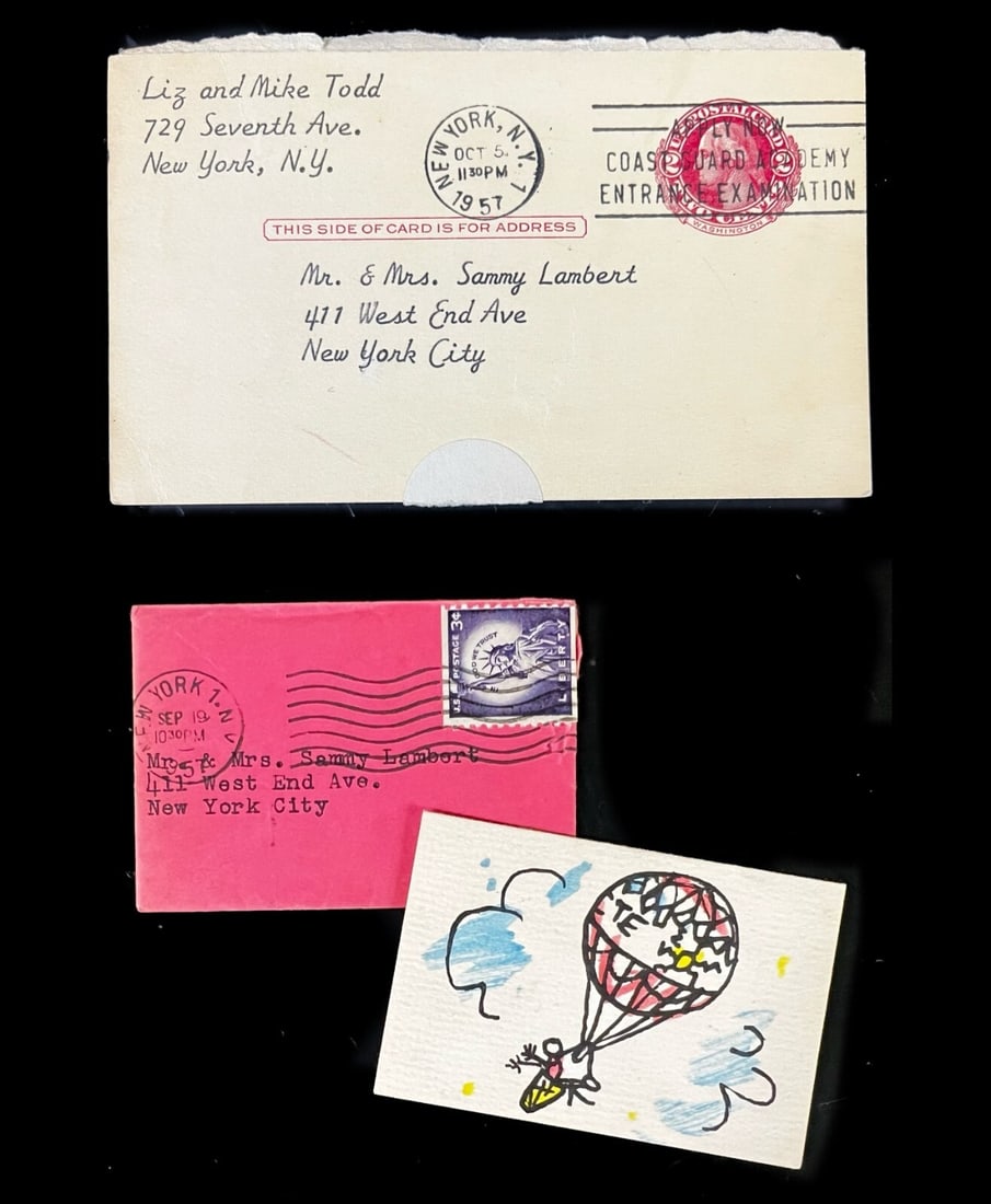 Elizabeth Taylor Michael Todd Invitations Around the World in 80 Days 1957 (1 of 6)