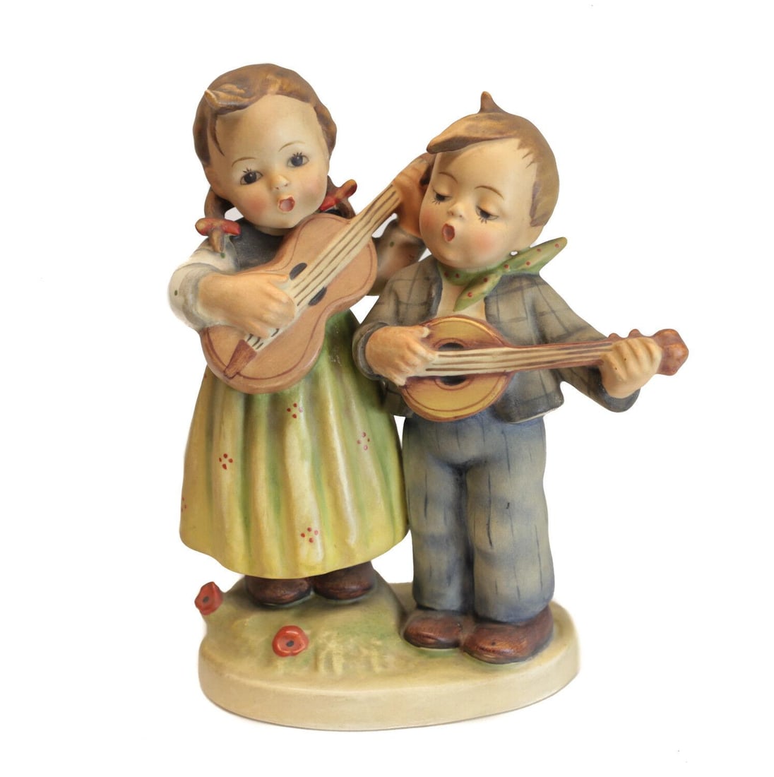 Hummel Figurine 6.5" Happy Days Boy Girl Guitar Singing TMK 1, #150 (1 of 7)
