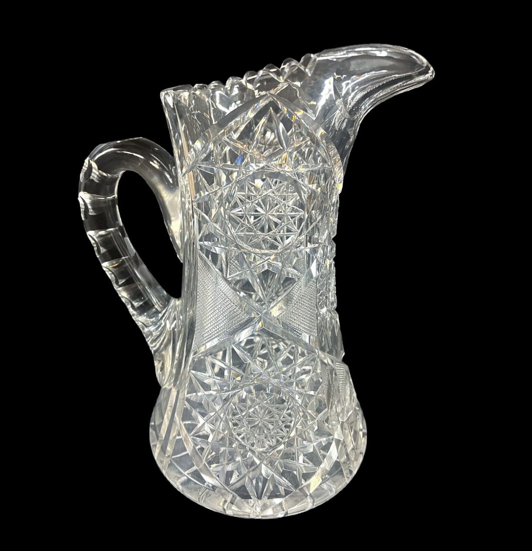 American Brilliant Cut Glass Pitcher Brunswick in Brunswick stars (1 of 11)