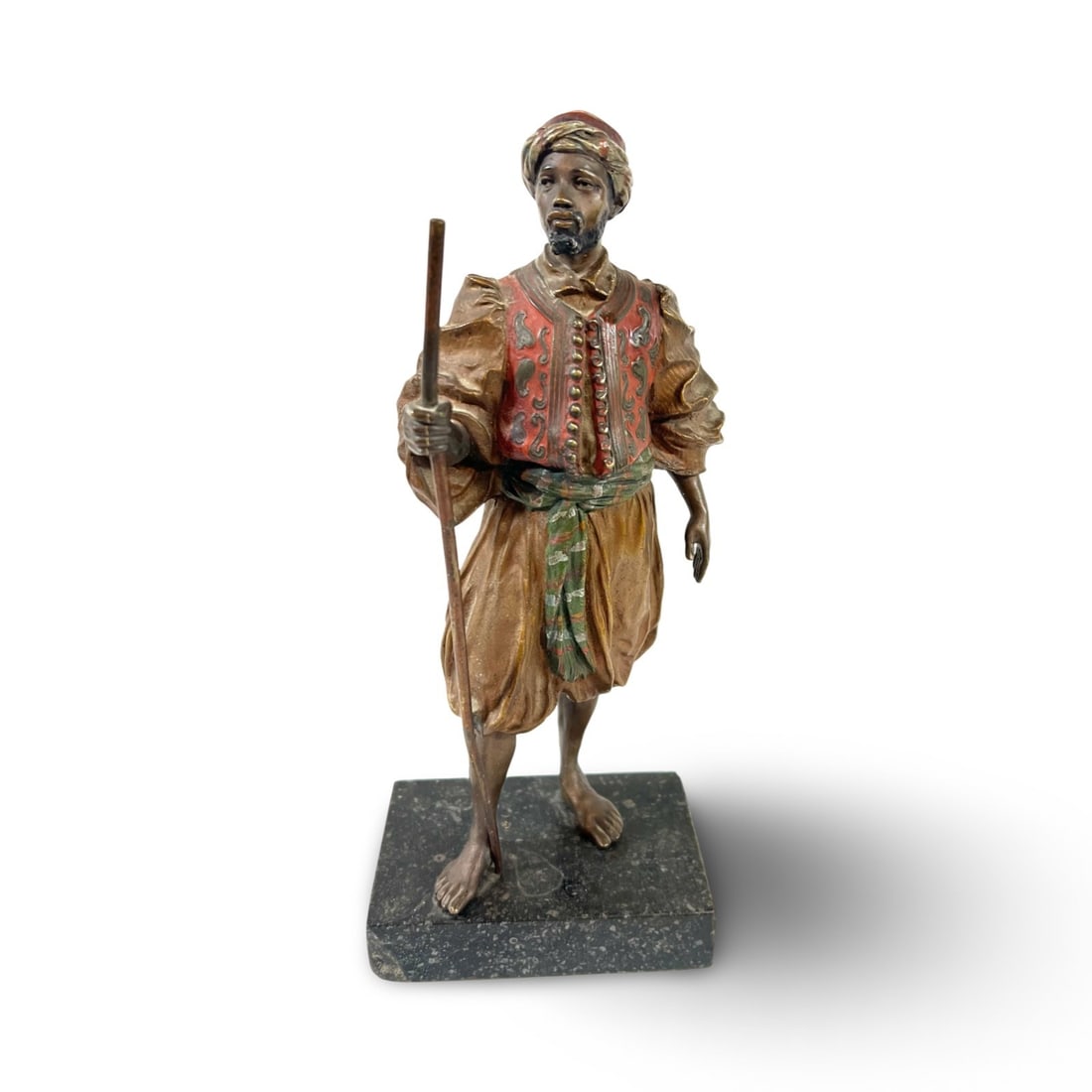 Franz Bergmann Vienna Austria Polychrome Bronze Moorish Traveler (1 of 8)