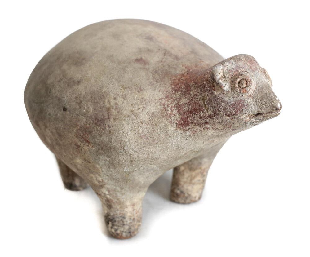 Pre Columbian Pottery NAYARIT CHANCAY Dog possibly llama globular form (1 of 9)