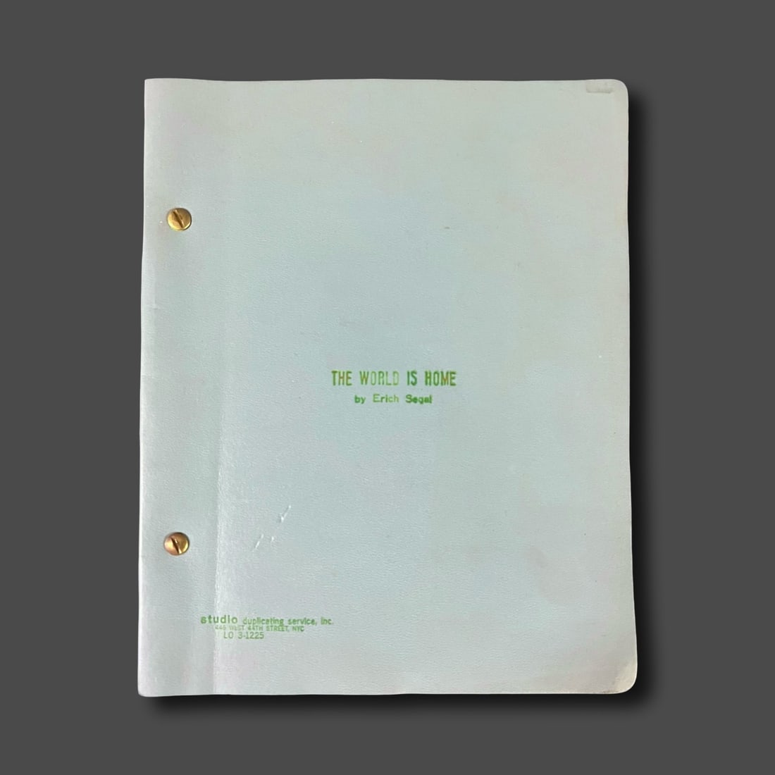 Playscript Erich Wolf Segal The World is Home c1970s Home Sweet Homer Odyssey (1 of 7)