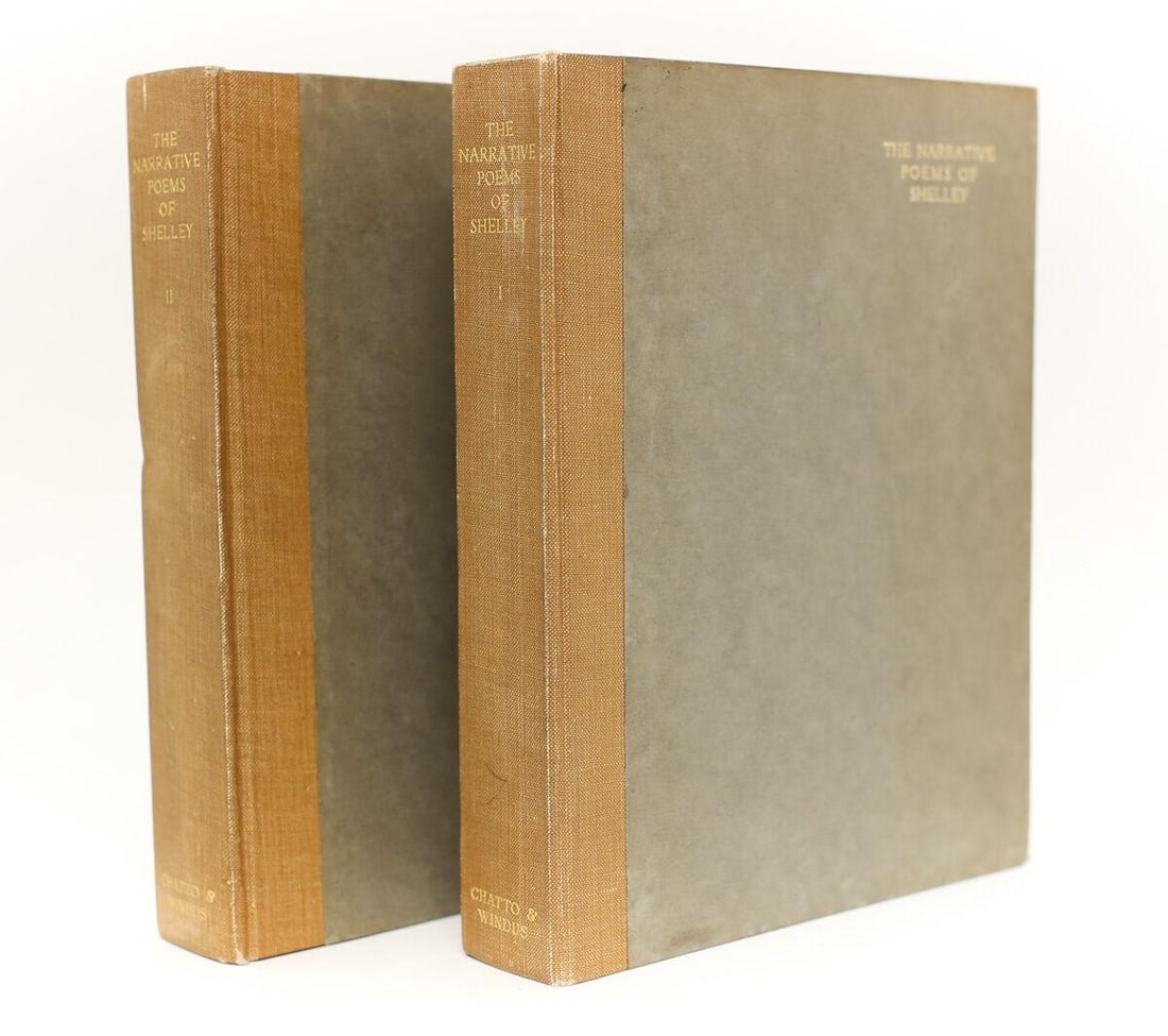 Percy B. Shelley 'The Narrative Poems of Shelley, Vol 1 & 2'. 1927 1st Edition (1 of 5)