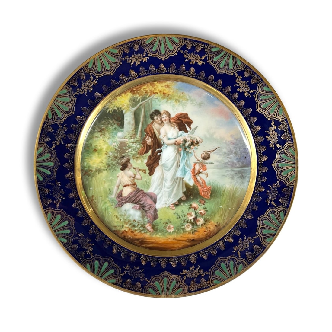 Royal Vienna Porcelain Cabinet Plate Charger antiquity scene (1 of 9)