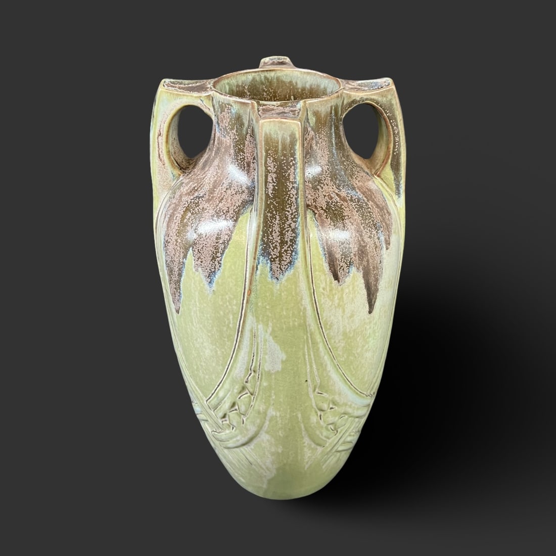 Rene Denert Denbac Art Nouveau Pottery Vase 373 (1 of 9)