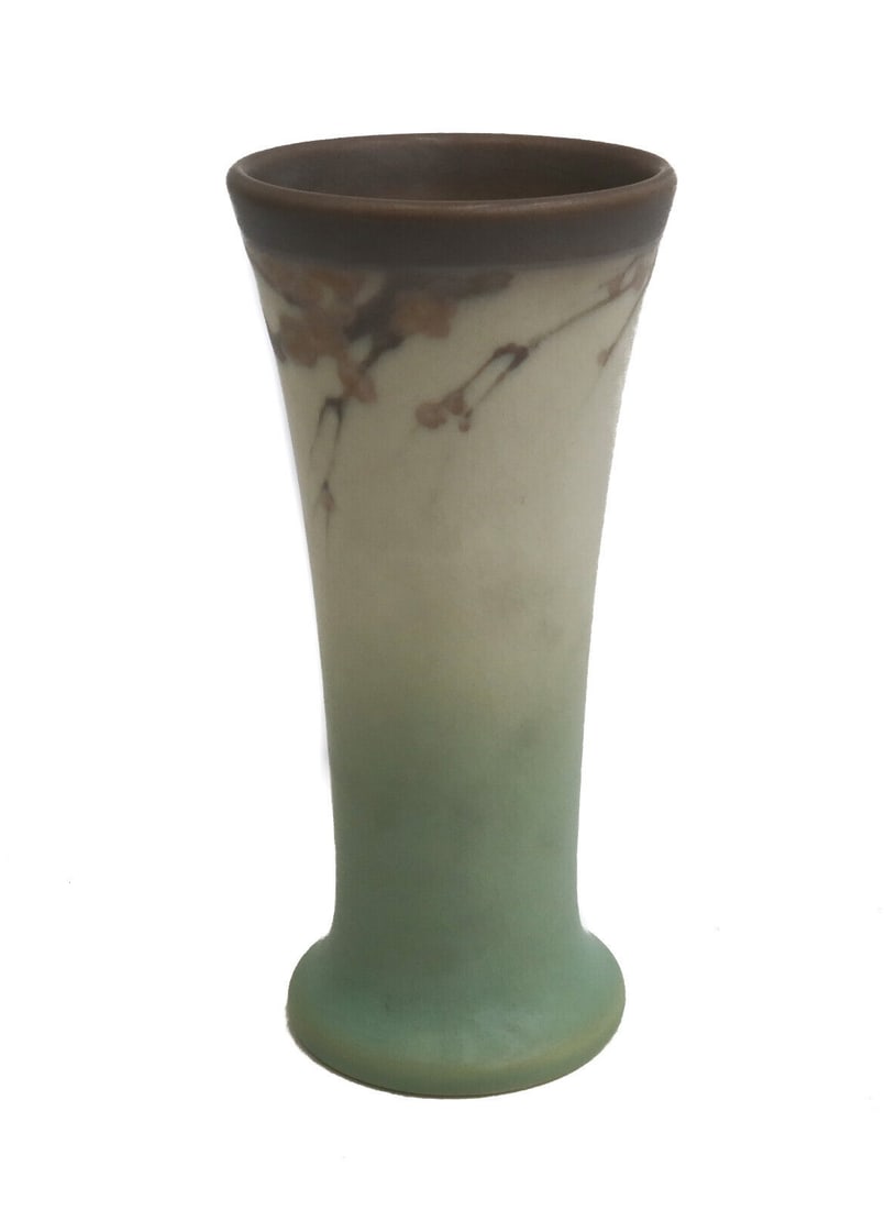 Rookwood Vellum Pottery Vase by Lorinda Epply, #1357EV, 1911 Leaves (1 of 6)