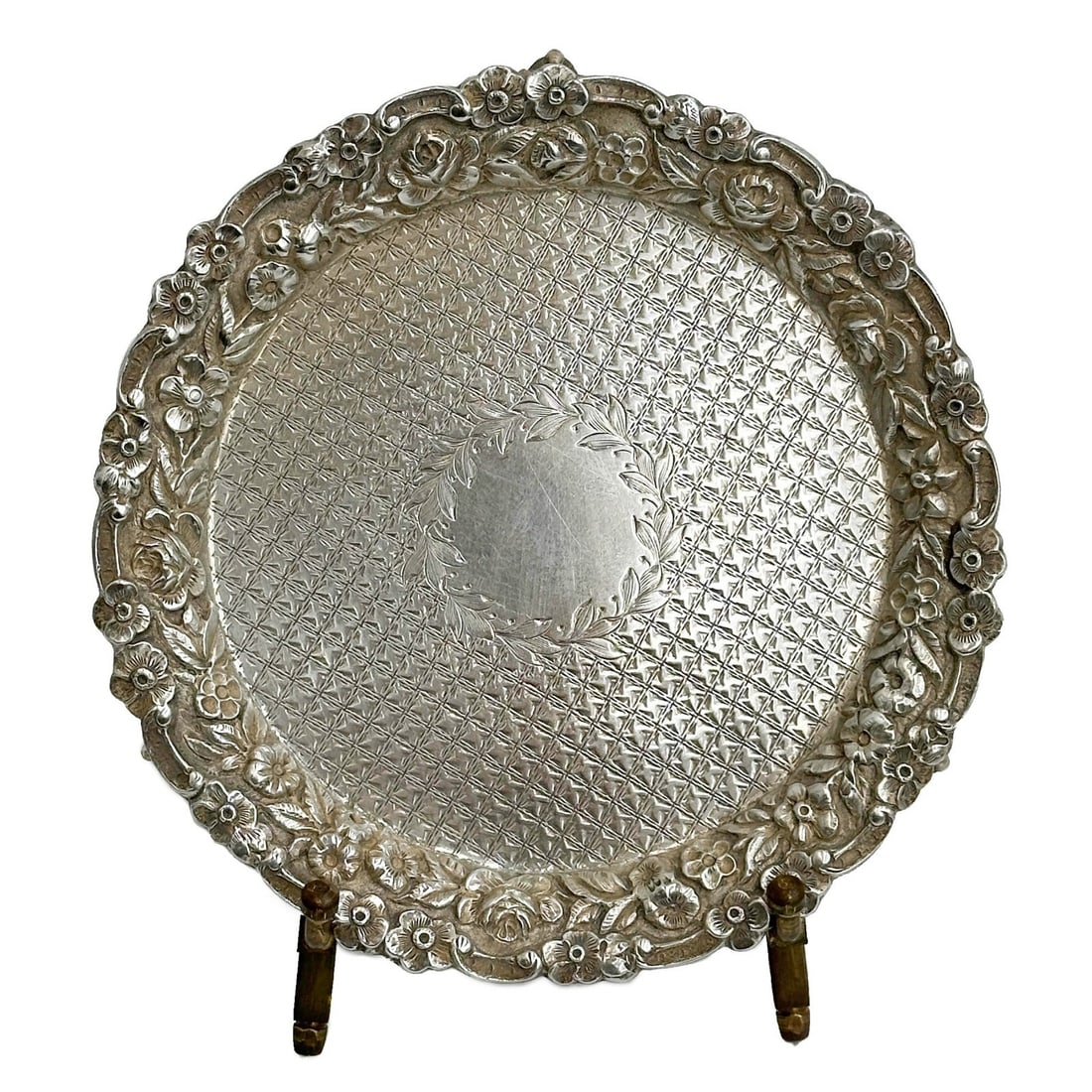 S Kirk & Sons American Sterling Silver Small Round Footed Tray Salver (1 of 8)