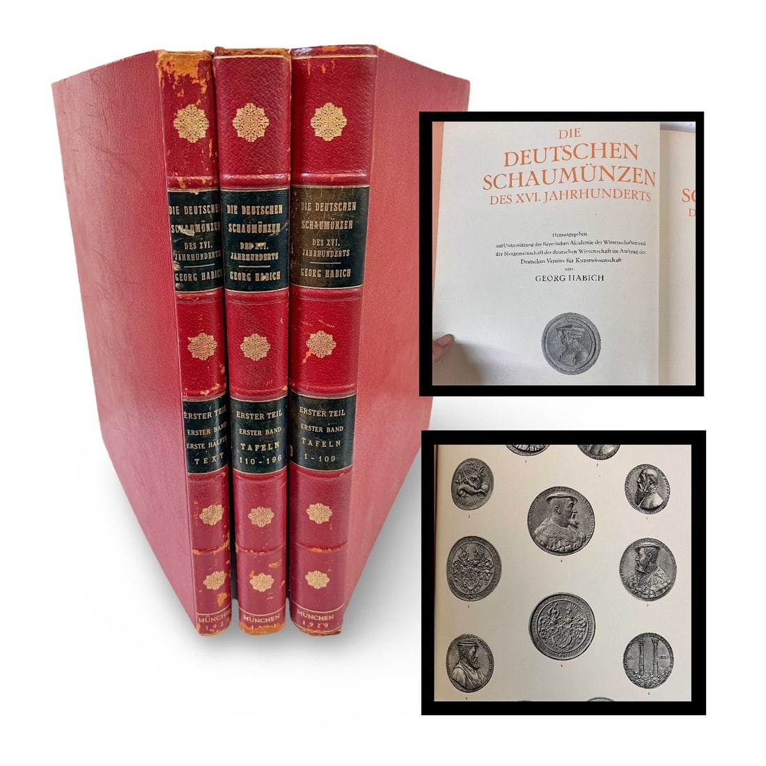 Georg Habich Die deutschen Schaumünzen des XVI 1929 3vol (1 of 20)