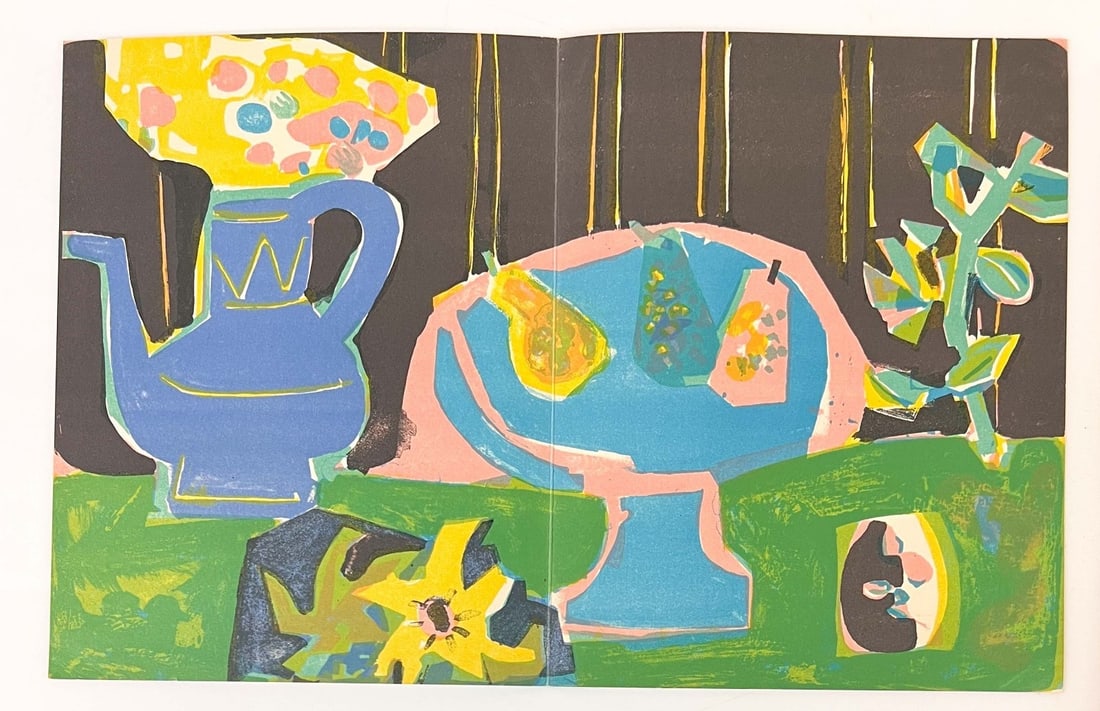 Roger Bezombes Color Lithograph Prout Gallery 1964 (1 of 3)