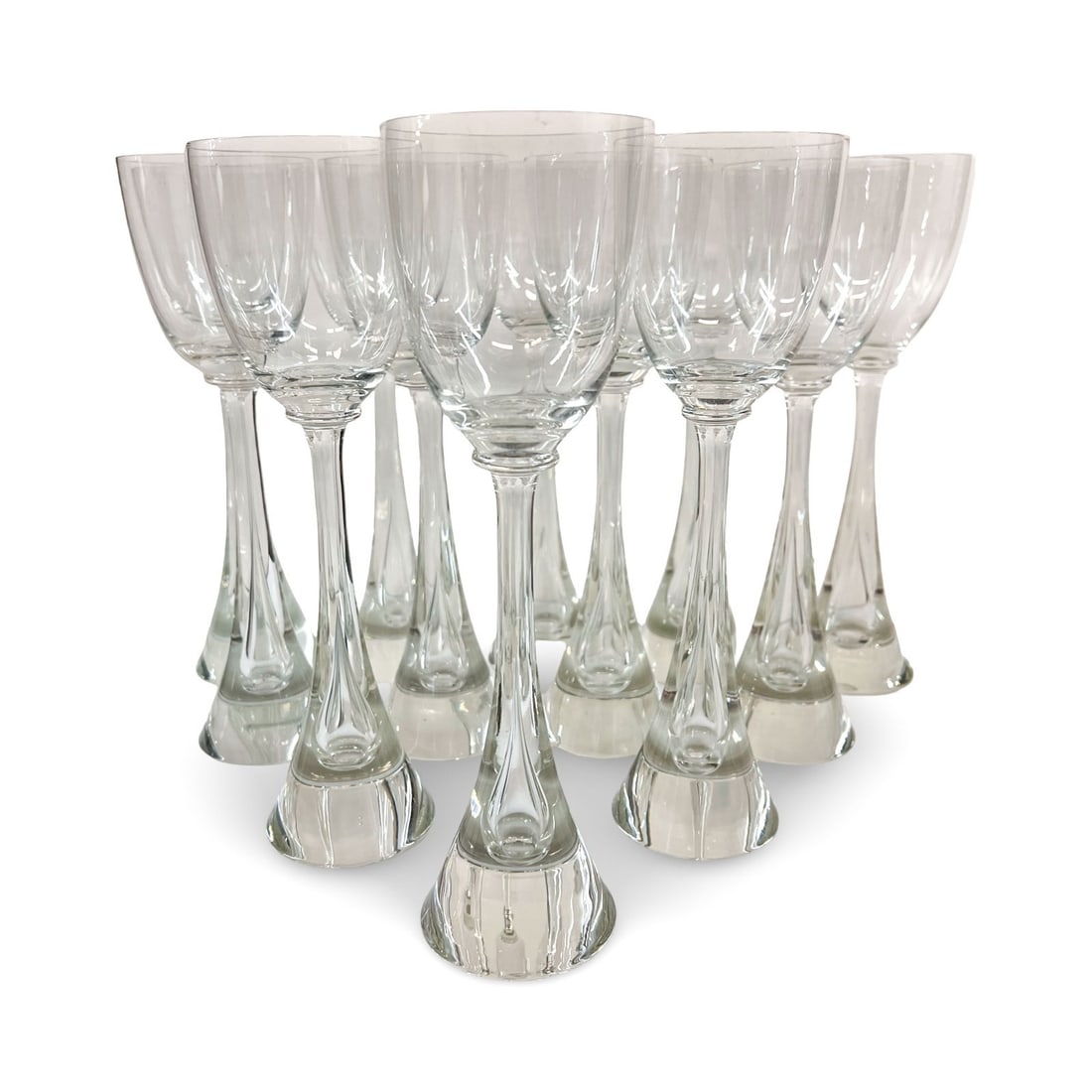 12 pc set Flight by IRICE Wine Glasses Bubble Stem (1 of 10)