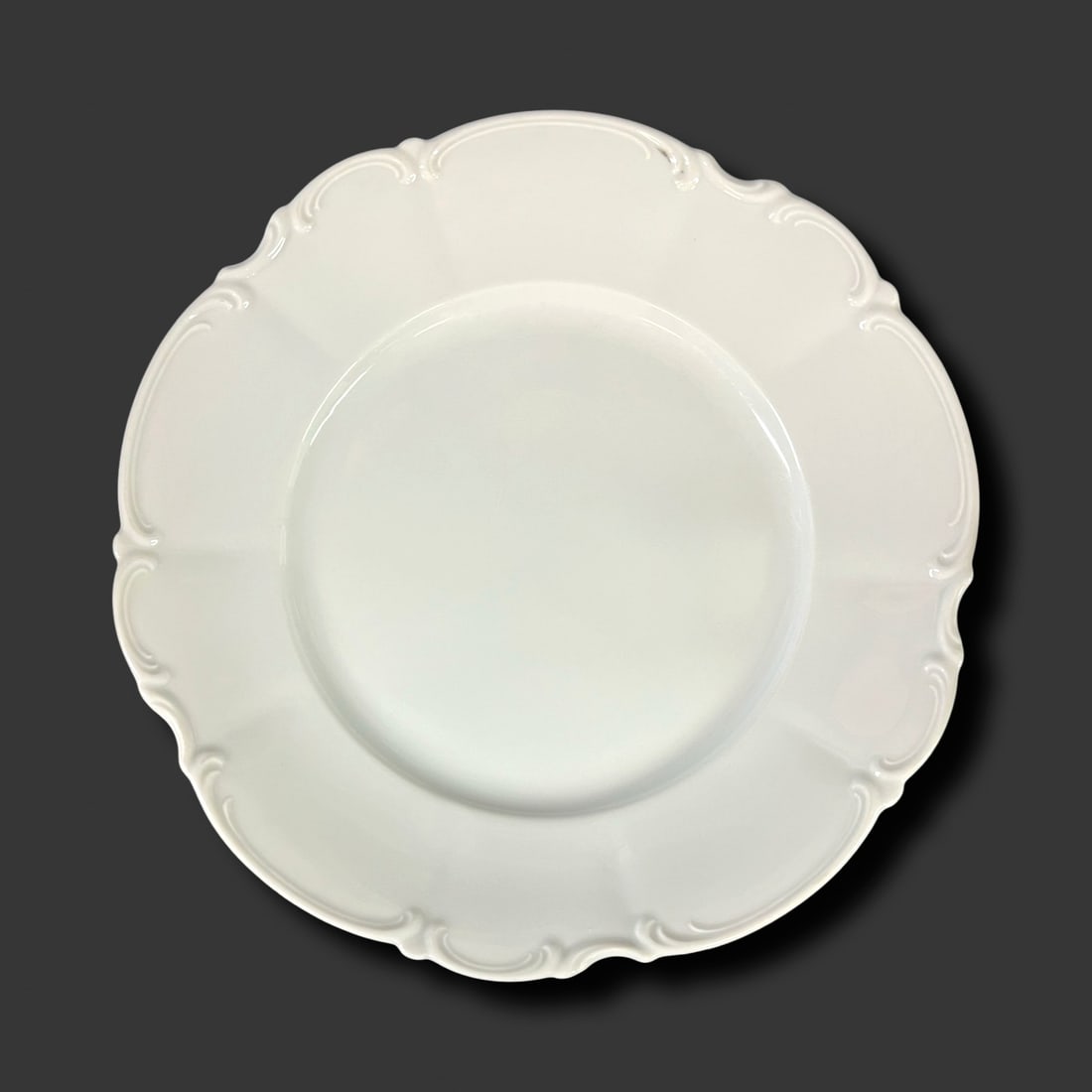 Hutschenreuther SILVIA Large White Dinner Plates 9pc set (1 of 8)