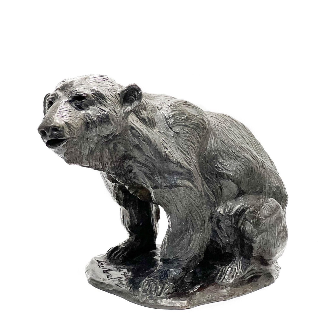 Jose Maria David Bronze Sculpture of a Bear 1988 Signed Ltd Ed/8 (1 of 6)