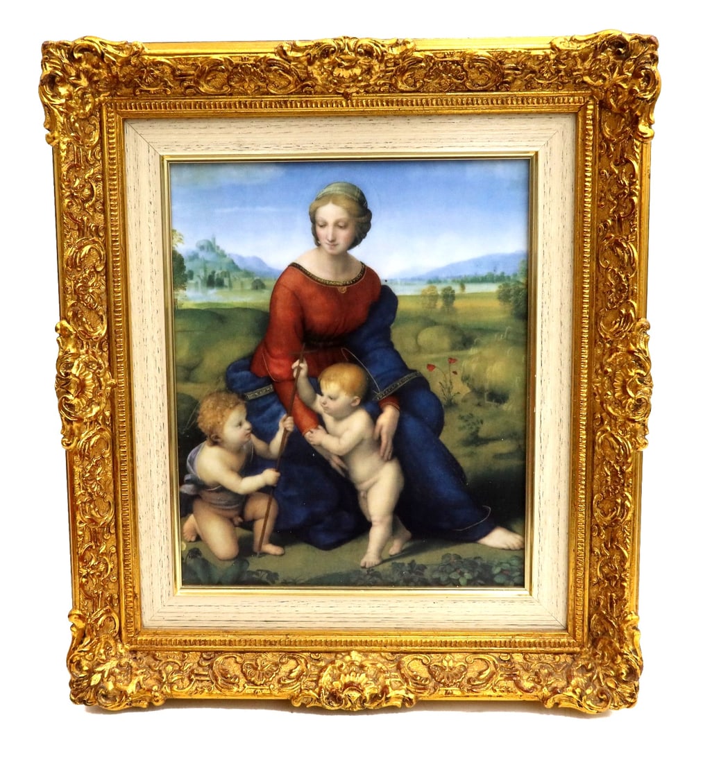 Seltmann Weiden Plaque of Madonna del Prato After Raphael (1 of 6)