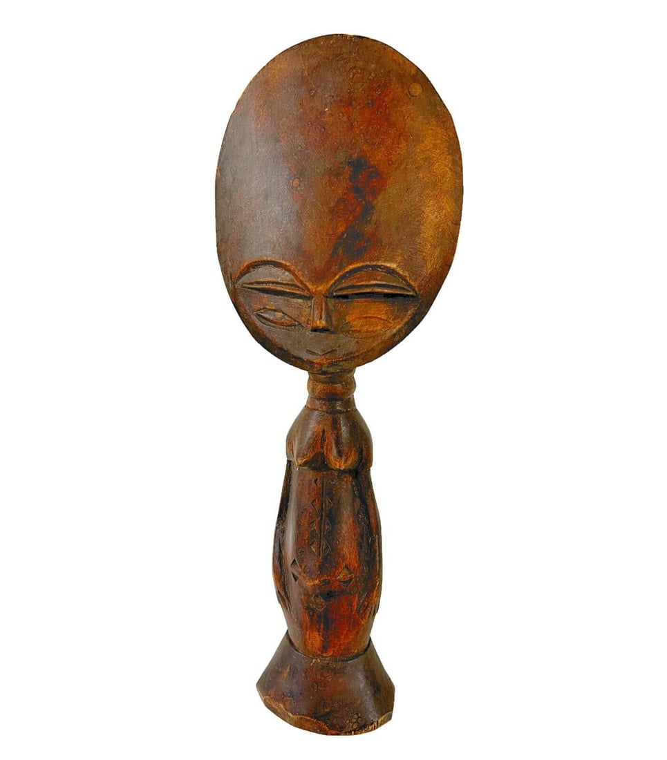 Carved Wood Akuaba fertility figure Ashanti Ghana (1 of 5)