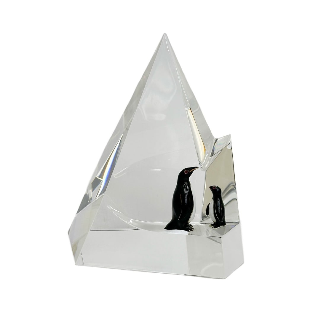 Steuben Art Glass Sculpture Penguin Floe by George Thompson with Box (1 of 9)