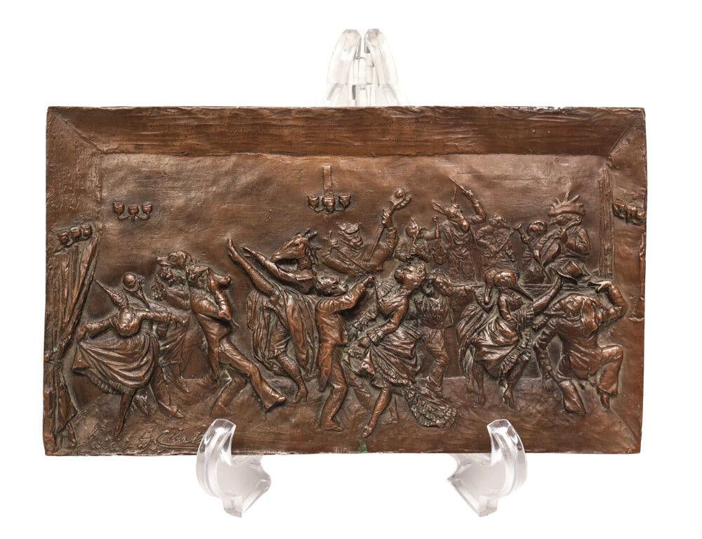 Bronze Plaque Scenes from the Private and Public Life of Animals J.J. Grandville (1 of 4)