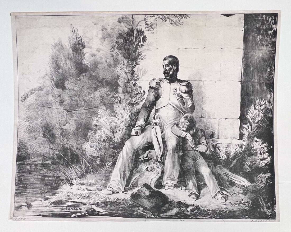 Nicolas Toussaint Charlet Lithograph Le Grenadier Manchot 1818 (1 of 5)