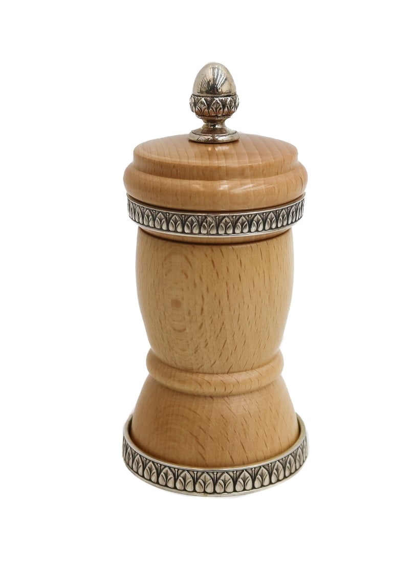 Buccellati Sterling Silver and Beechwood Pepper Grinder in Impero (1 of 10)