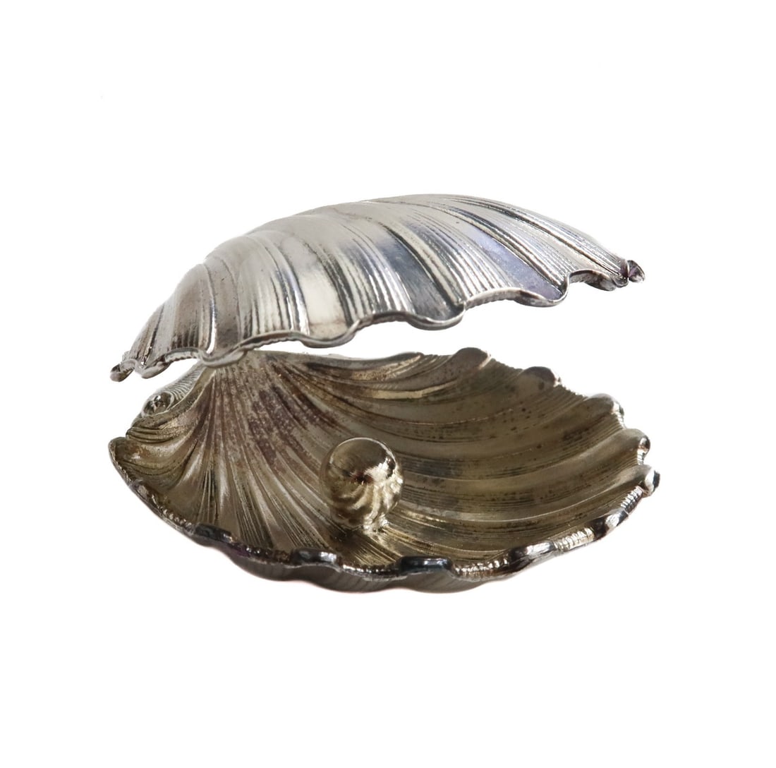 Buccellati Italian Sterling Silver Clam Shell Place Card Holder Chlamys (1 of 15)