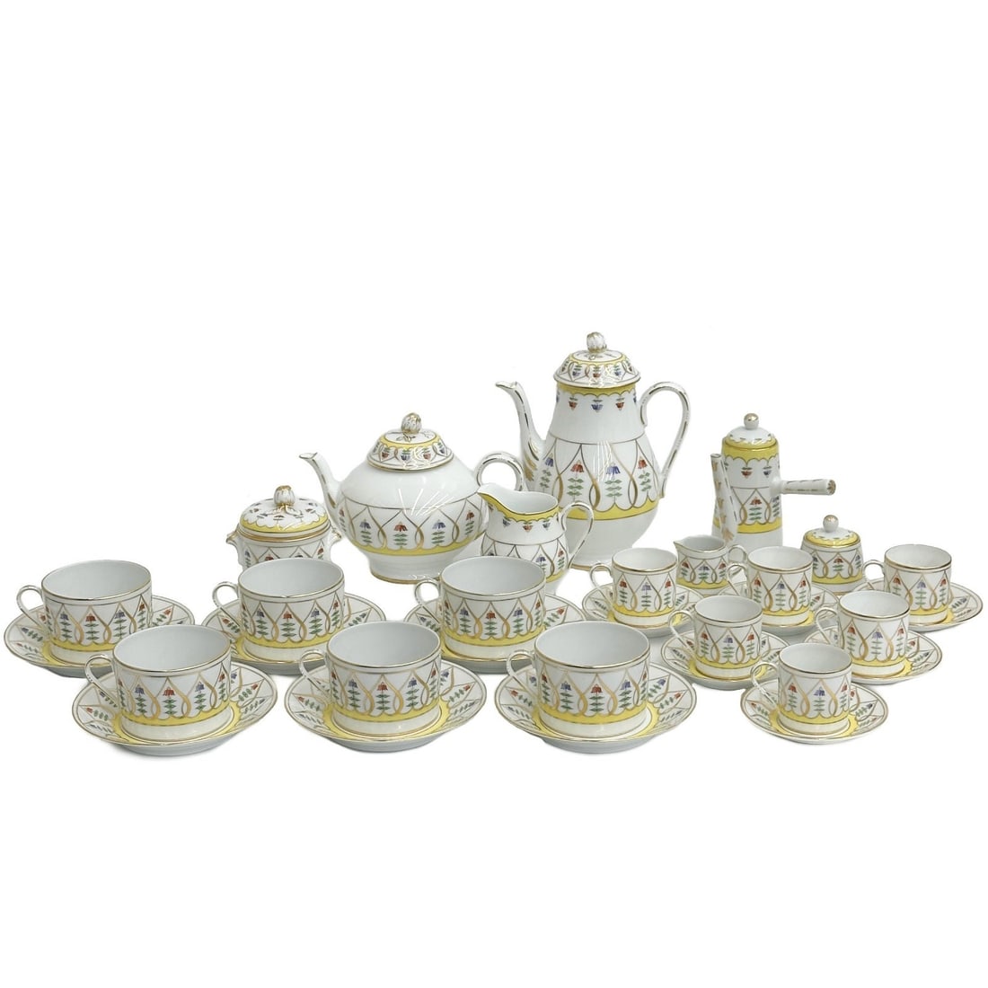 Tiffany Le Tallec Private Stock Tea Coffee Service Set for 6 in Coeur Fleurs (1 of 10)