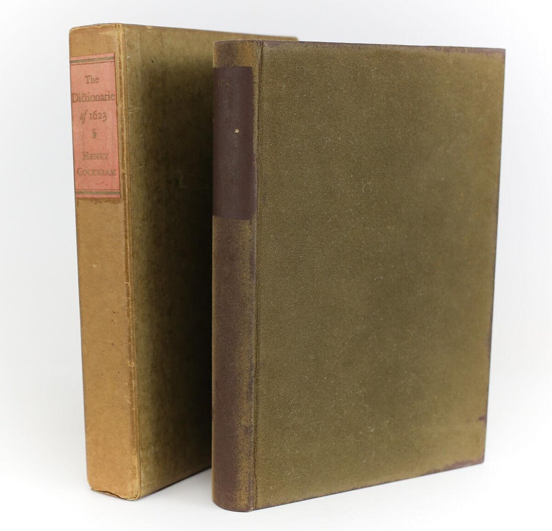 Henry Cockeram 'The English Dictionarie of 1623'. Huntington Press, 1930. (1 of 5)