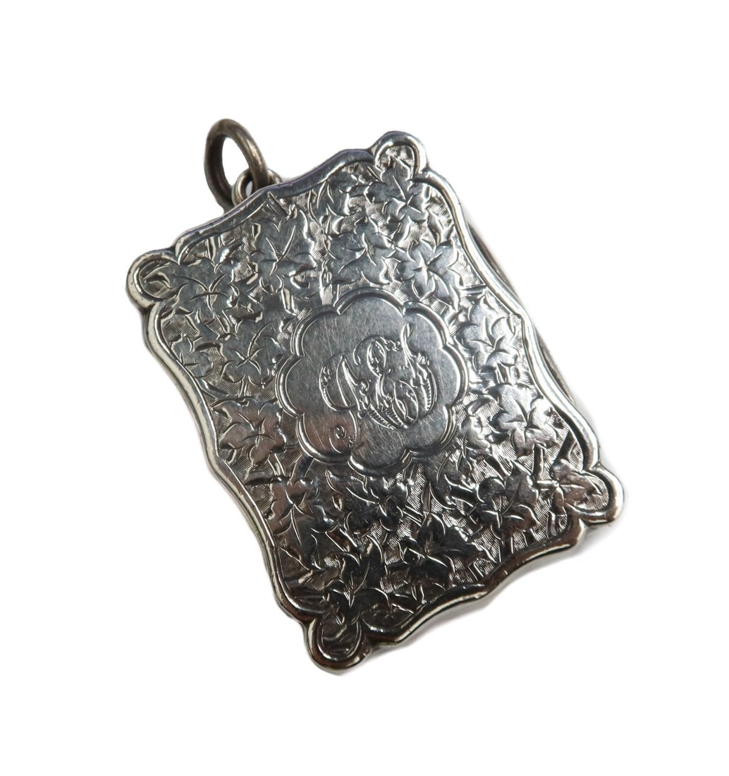 Colen Hewer Cheshire Birmingham Sterling Silver Vinaigrette Box 1889 (1 of 9)