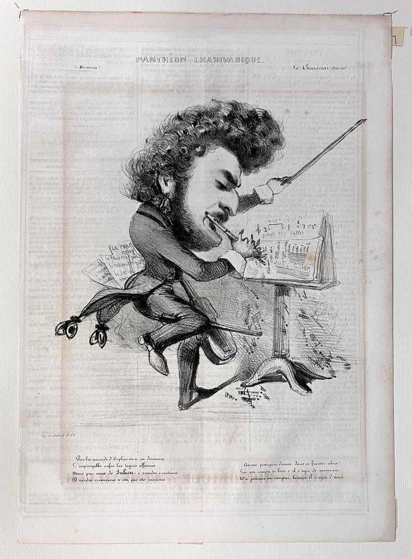 Benjamin Roubaud Lithograph Louis-Antoine Jullien 1840 (1 of 4)