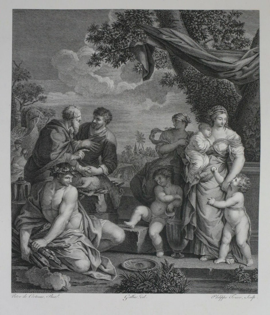 after Pietro da Cortona Barrettini 1668–90 Engraving Antiquity scene Gallier (1 of 4)