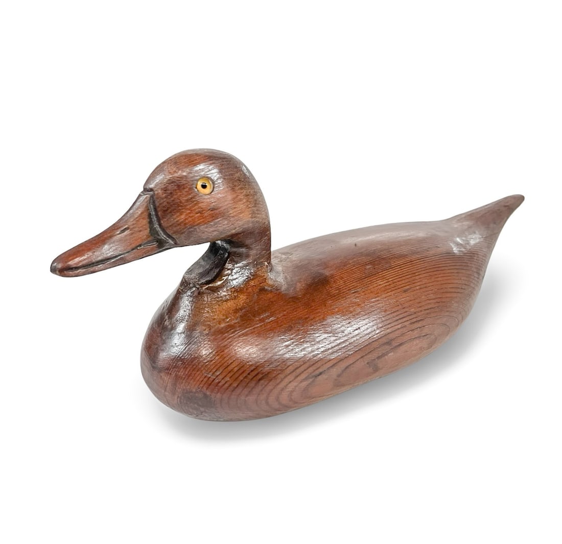 Vintage hand carved wooden duck decoy Pintail (1 of 7)