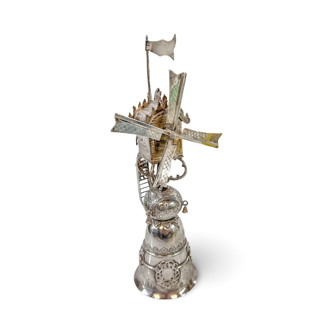 Dutch .833 silver windmill molenbeker wager cup 1907 (1 of 18)