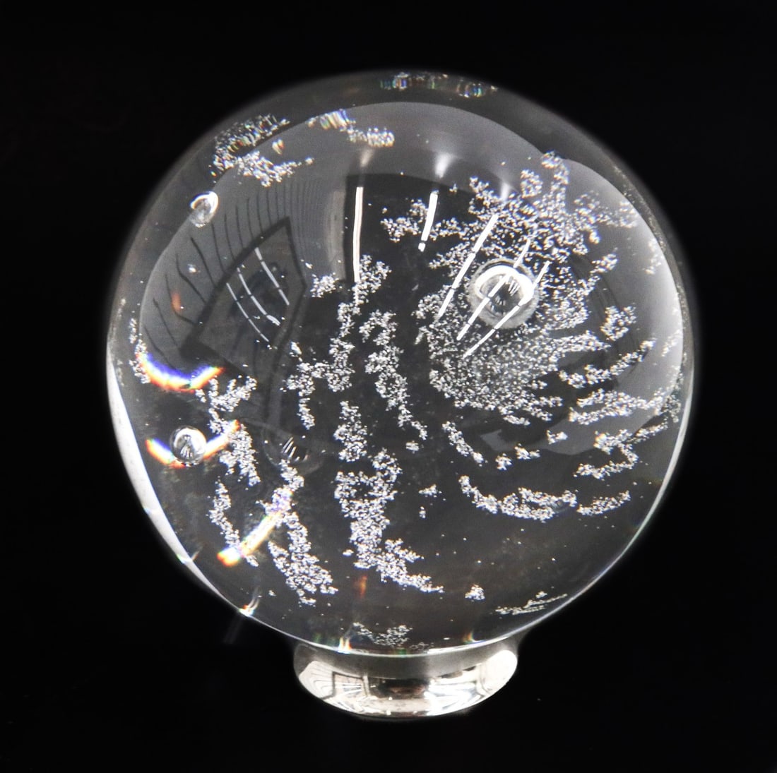Steuben Galaxy Crystal Ball Paperweight by Donald Pollard 1980 (1 of 11)