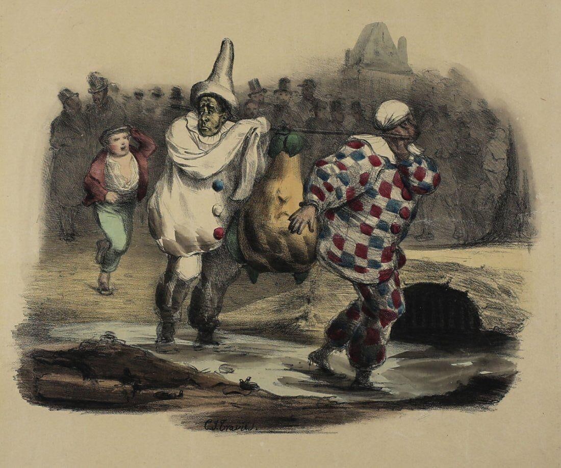 Charles Joseph Travies Swiss 1804 – 1859 Hand Colored Lithograph No. 144 (1 of 3)